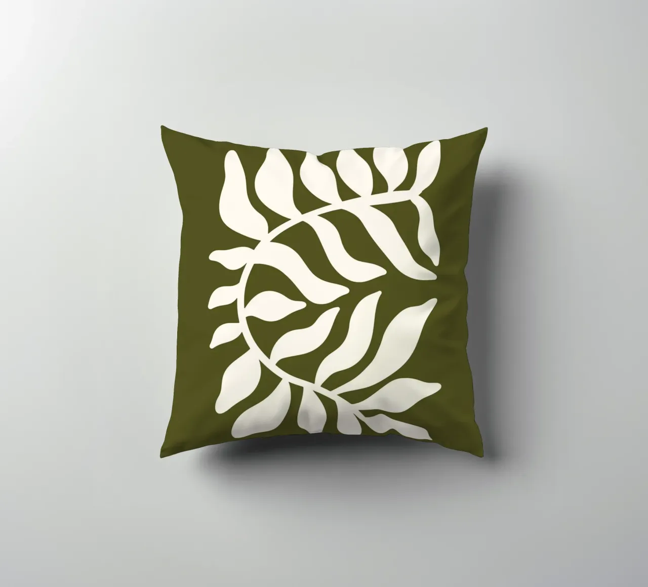 Olive Branch Silhouette cuscino da vintageshop