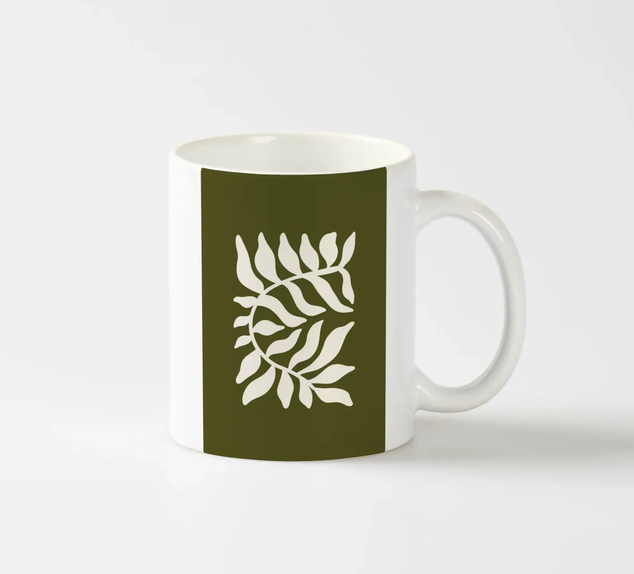 Olive Branch Silhouette tazza in ceramica da vintageshop