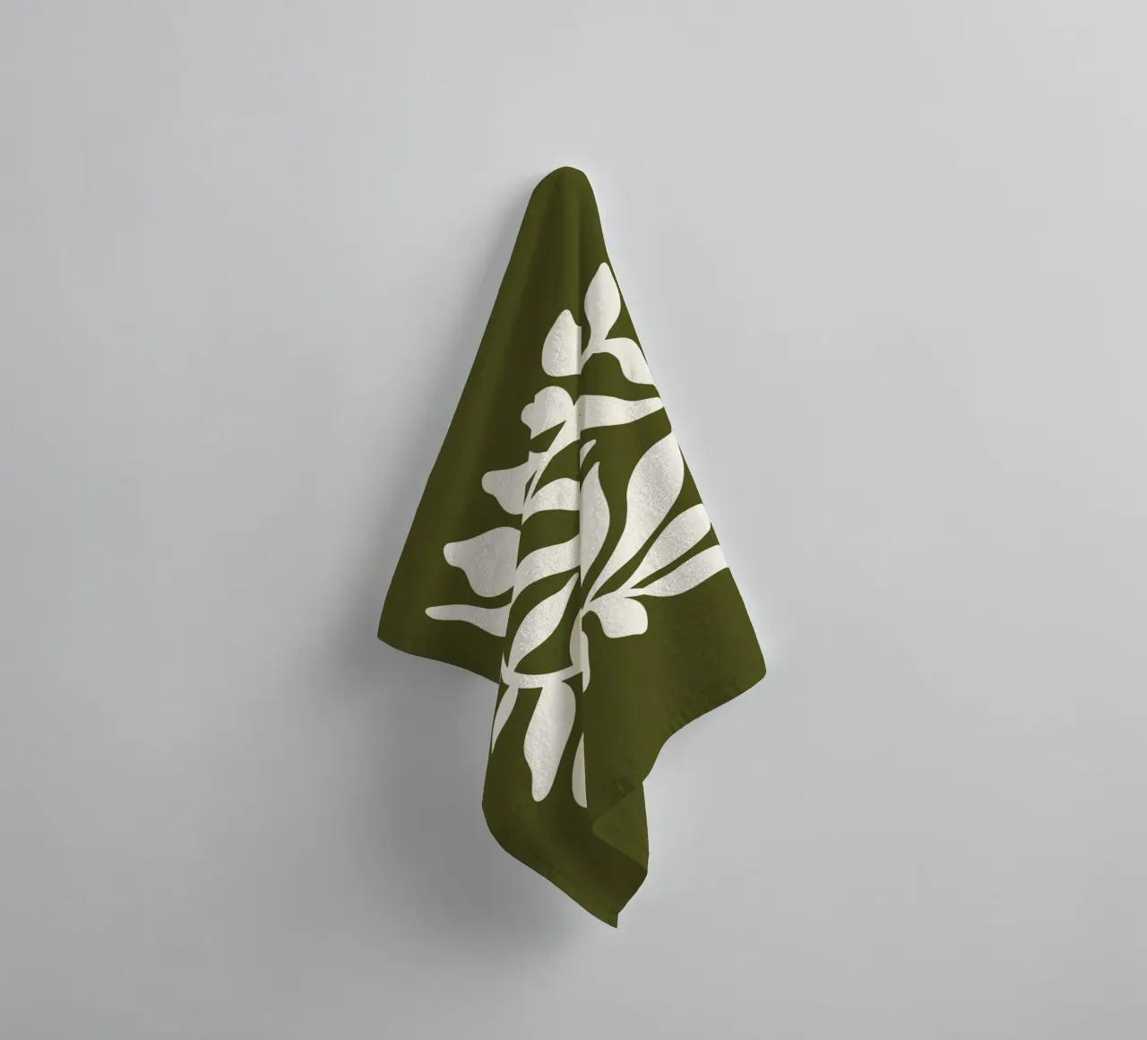 Olive Branch Silhouette asciugamano da bagno da vintageshop