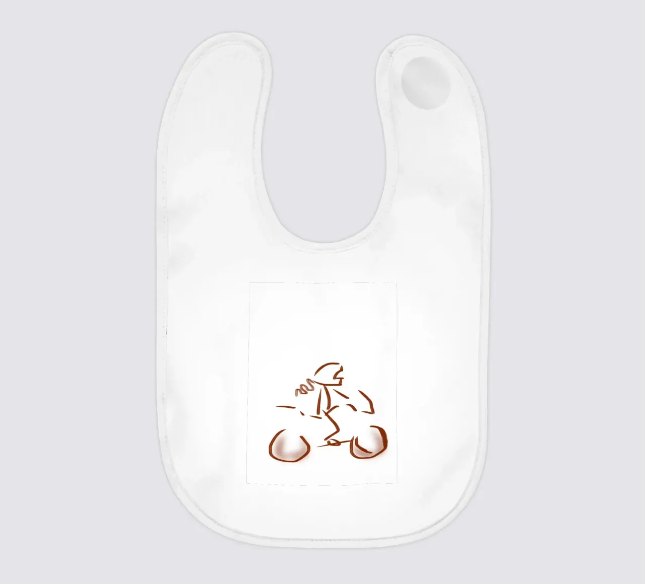Moto baby bib by curlymoto