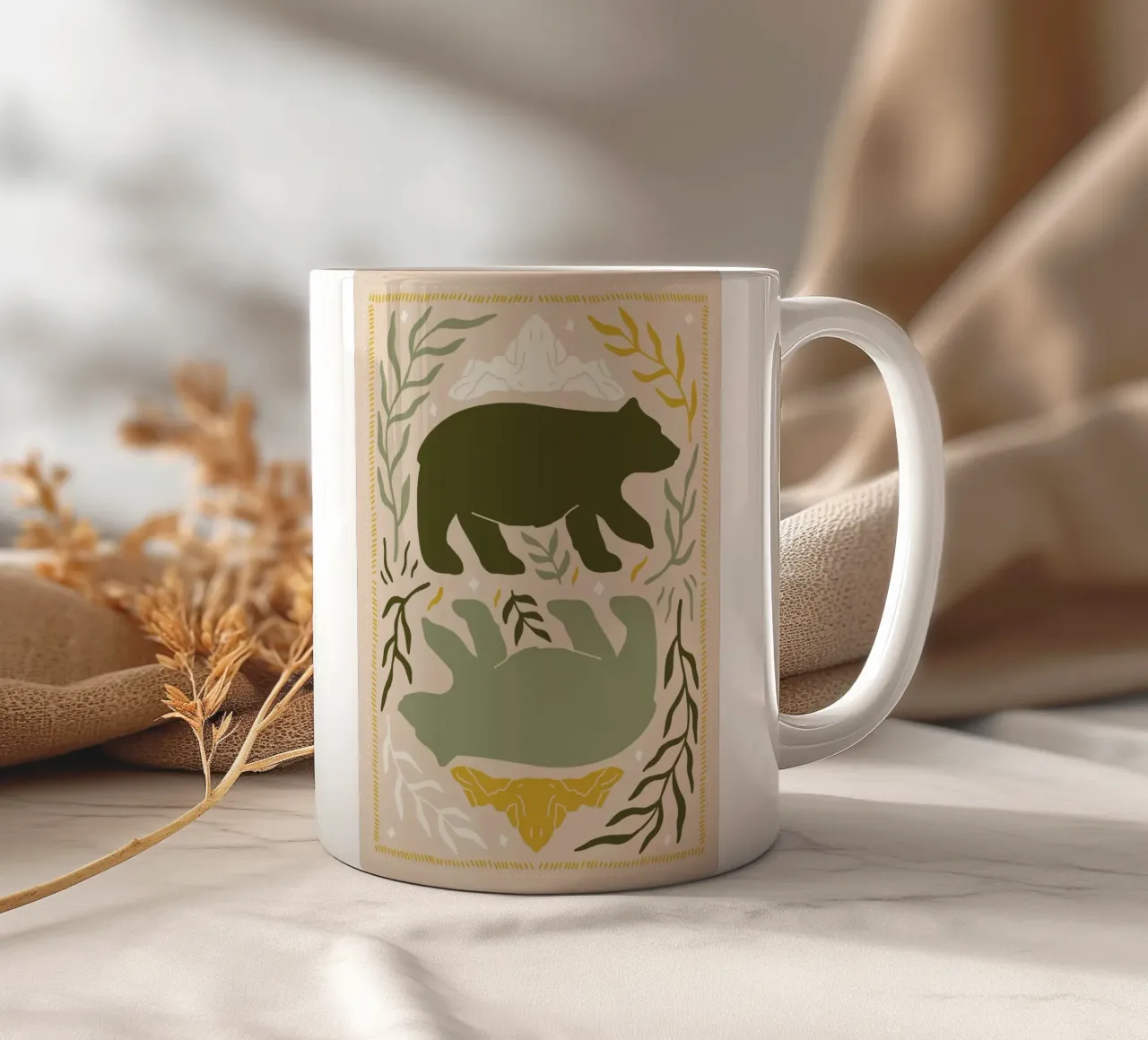 Bear Country Serenity tazza in ceramica da vintageshop