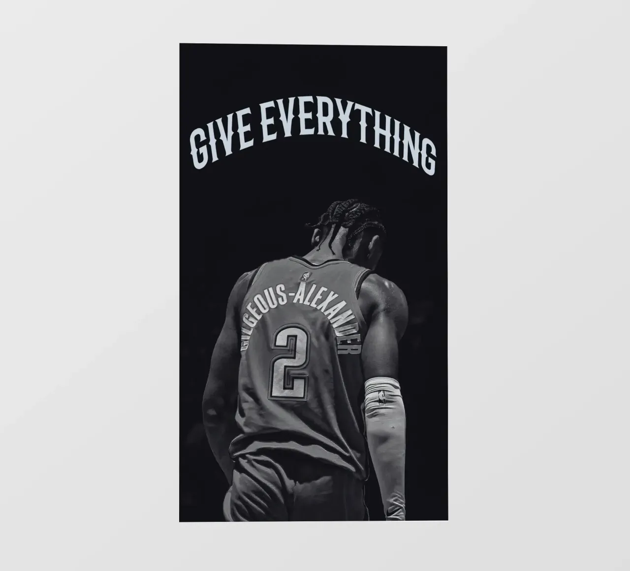 Shai Gilgeous-Alexander dà tutto telo in pvc da willtahuyshop