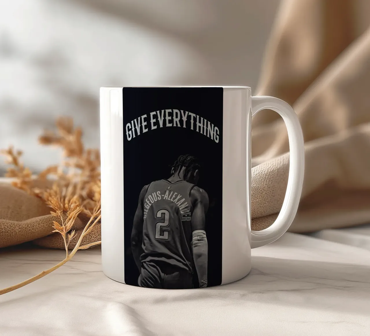 Shai Gilgeous-Alexander dà tutto tazza in ceramica da willtahuyshop