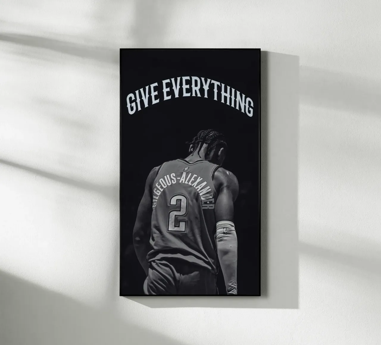 Shai Gilgeous-Alexander dà tutto plexiglass da willtahuyshop