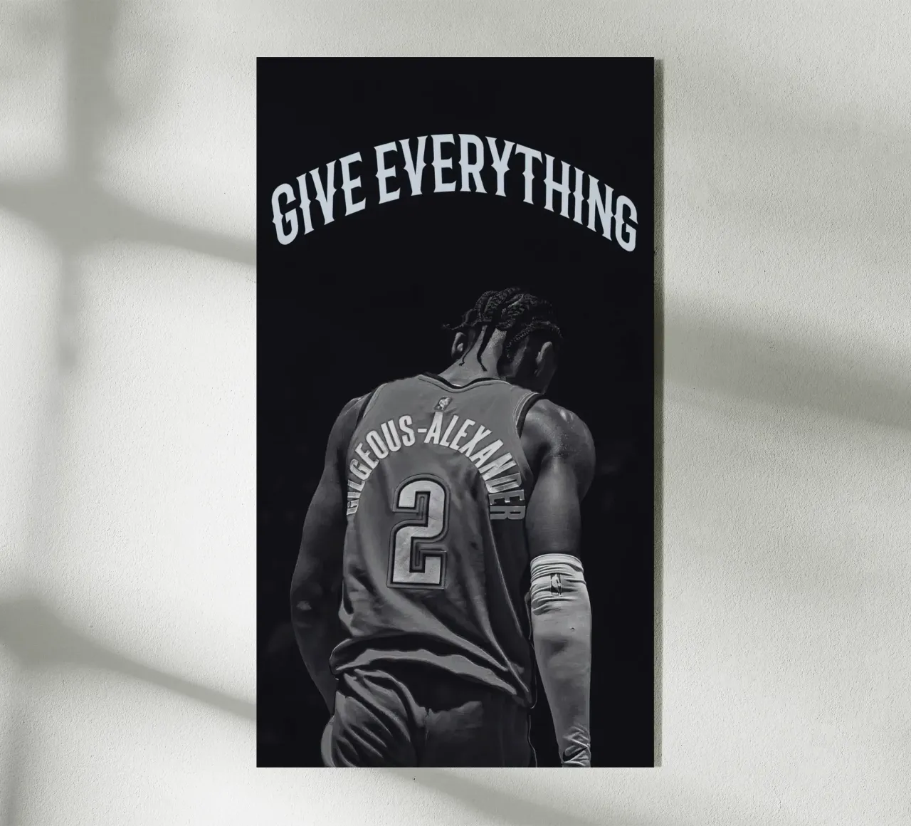 Shai Gilgeous-Alexander dà tutto plexiglass da willtahuyshop