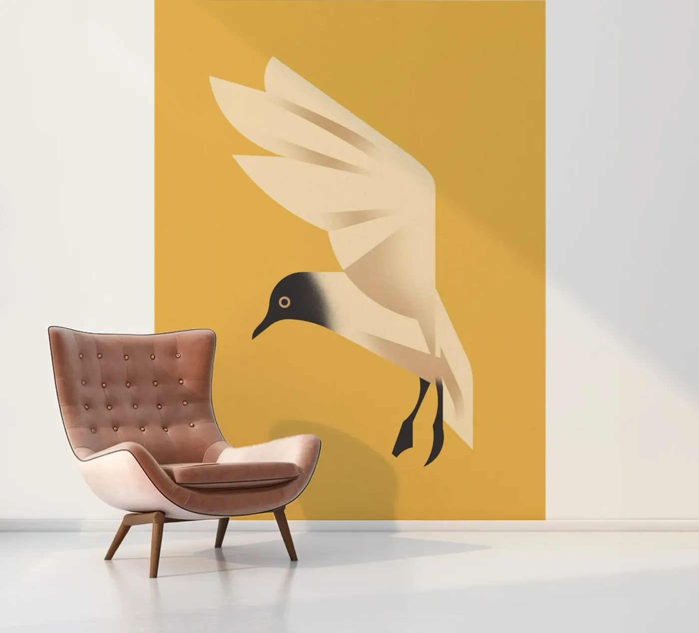 Seagull fotobehang van Dieter Braun