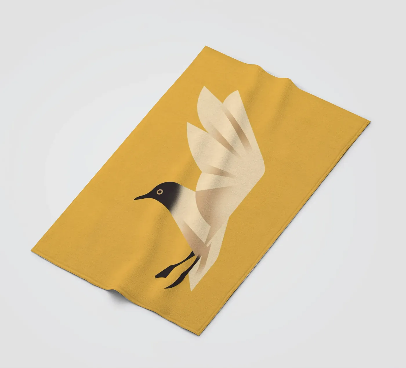 Seagull fleece blanket by Dieter Braun