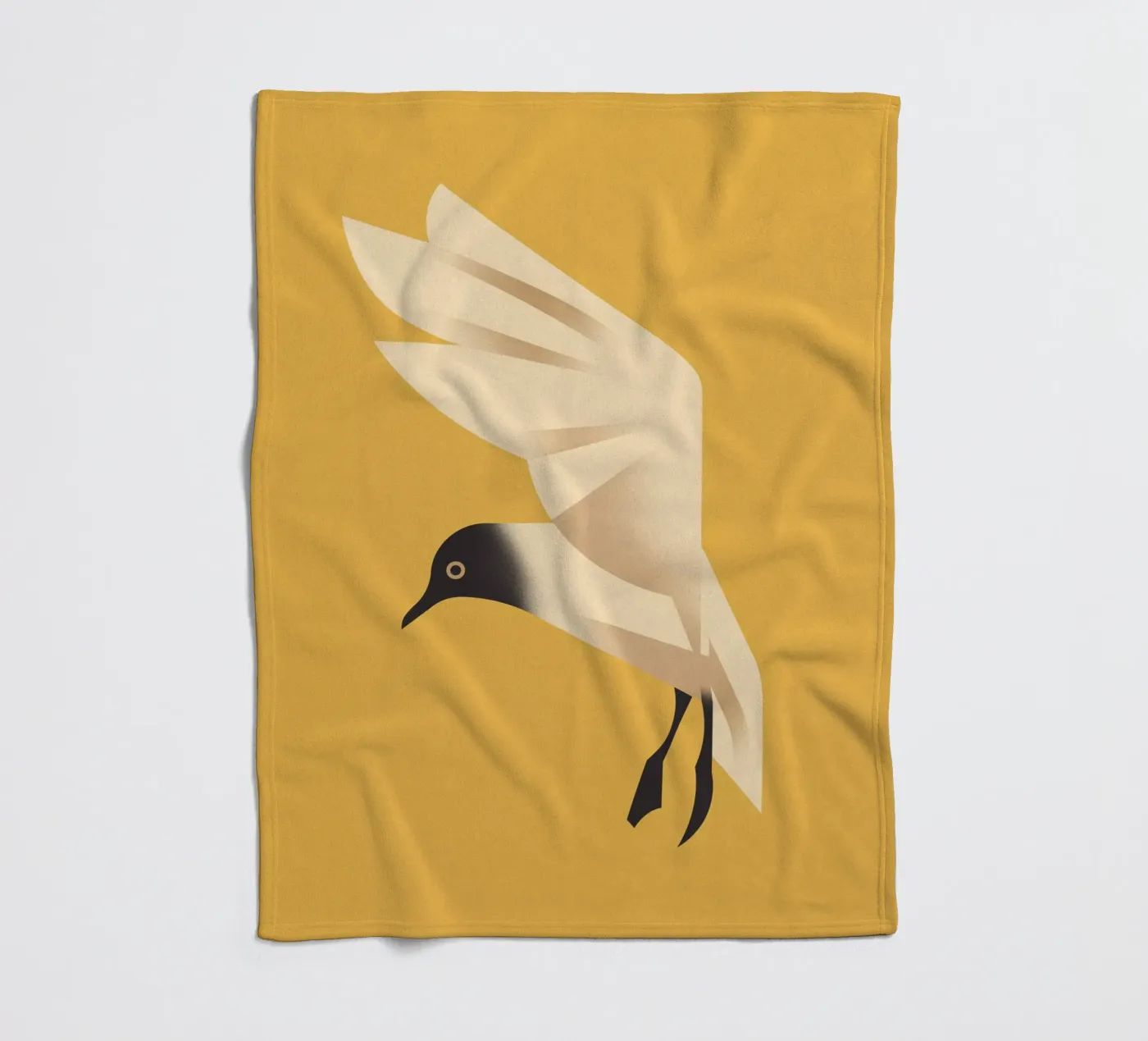 Seagull fleece blanket by Dieter Braun