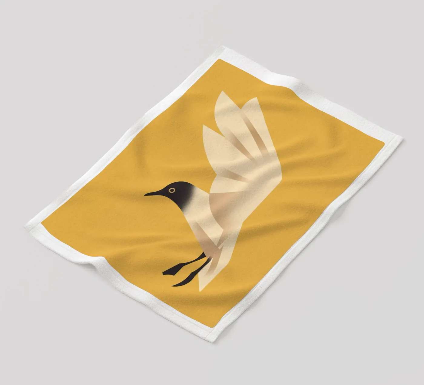 Seagull fleece blanket by Dieter Braun