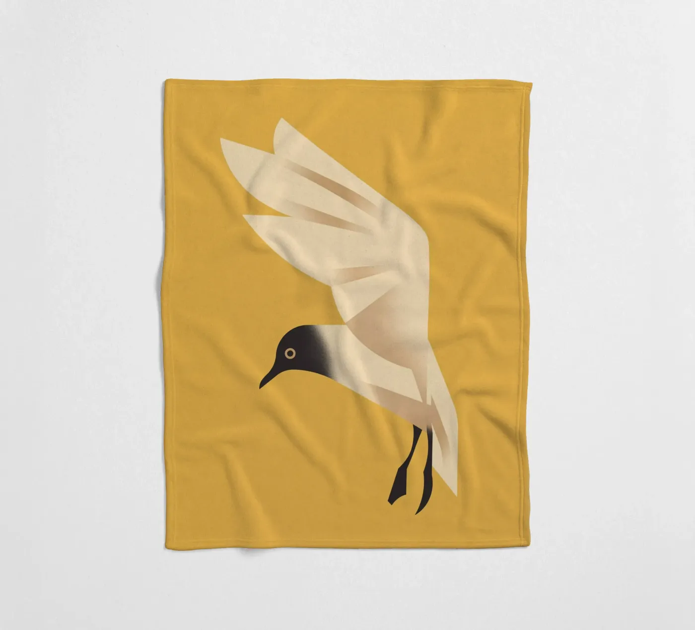 Seagull fleece blanket by Dieter Braun