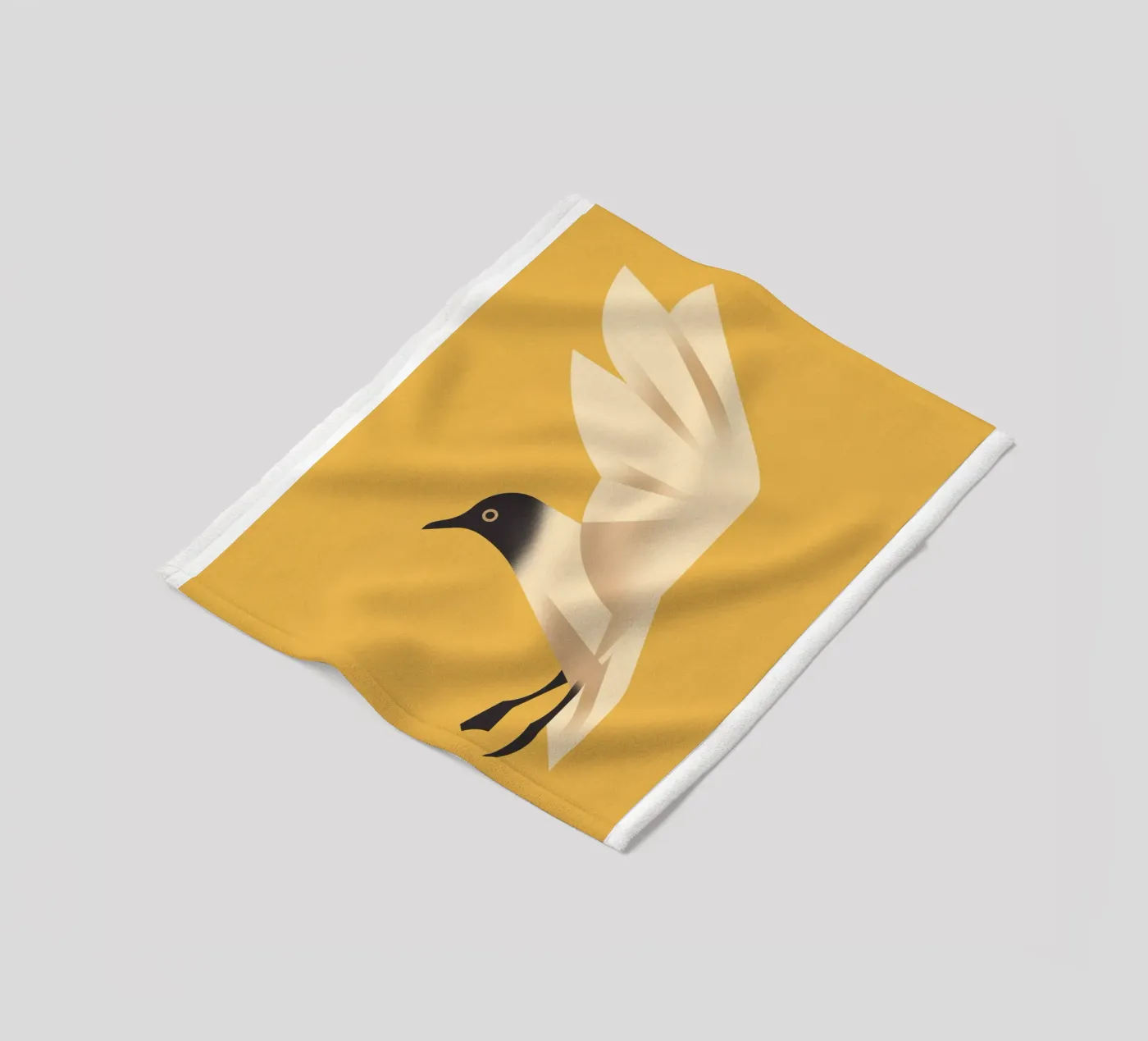 Seagull fleece blanket by Dieter Braun
