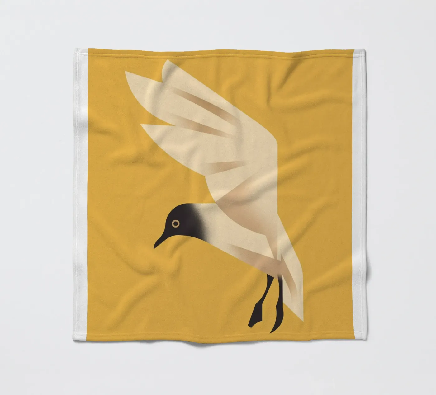 Seagull fleece blanket by Dieter Braun