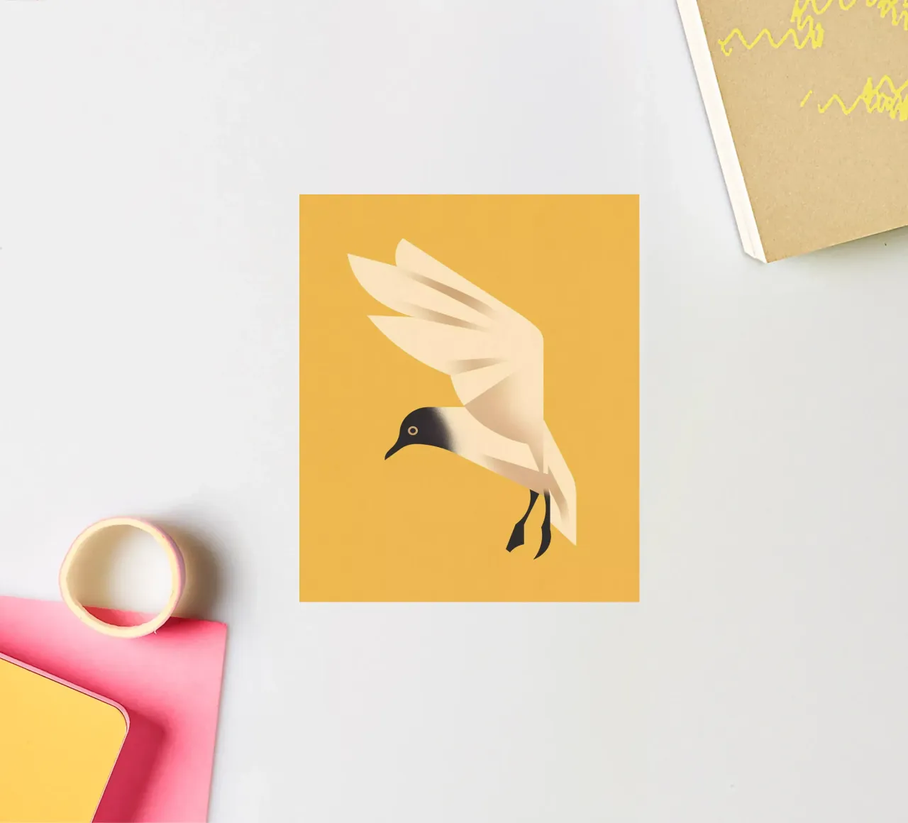 Seagull sticker by Dieter Braun