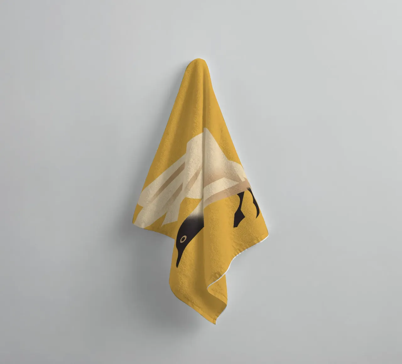 Seagull towel by Dieter Braun