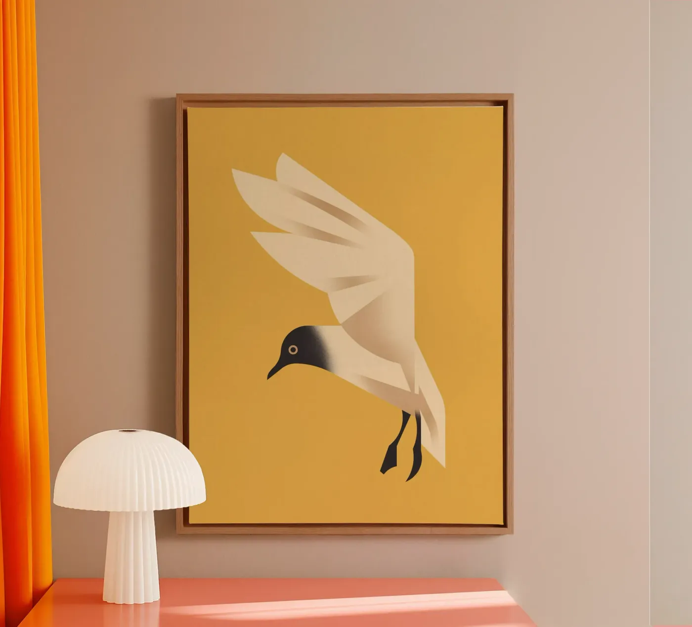 Seagull canvas by Dieter Braun
