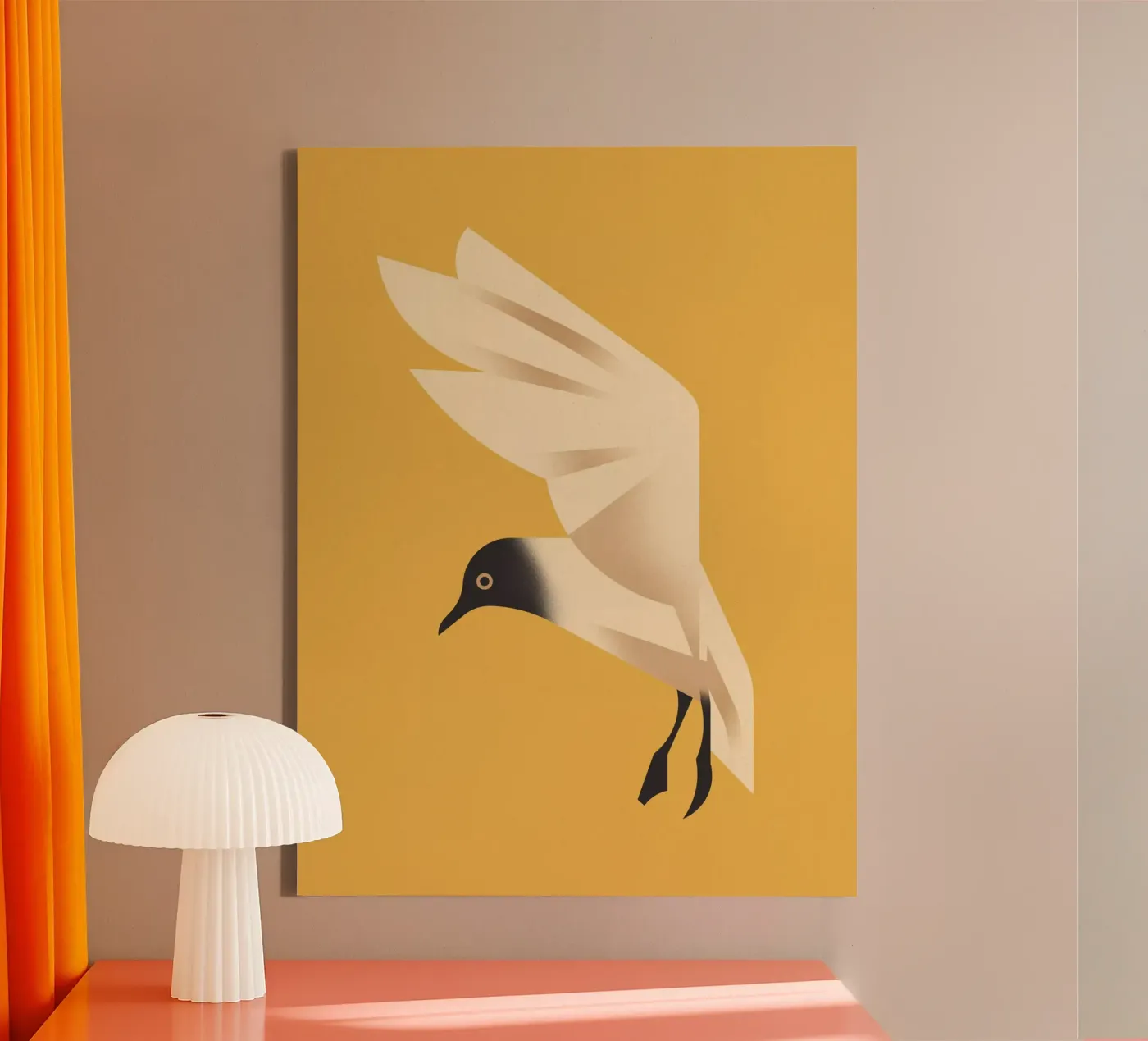 Seagull canvas by Dieter Braun