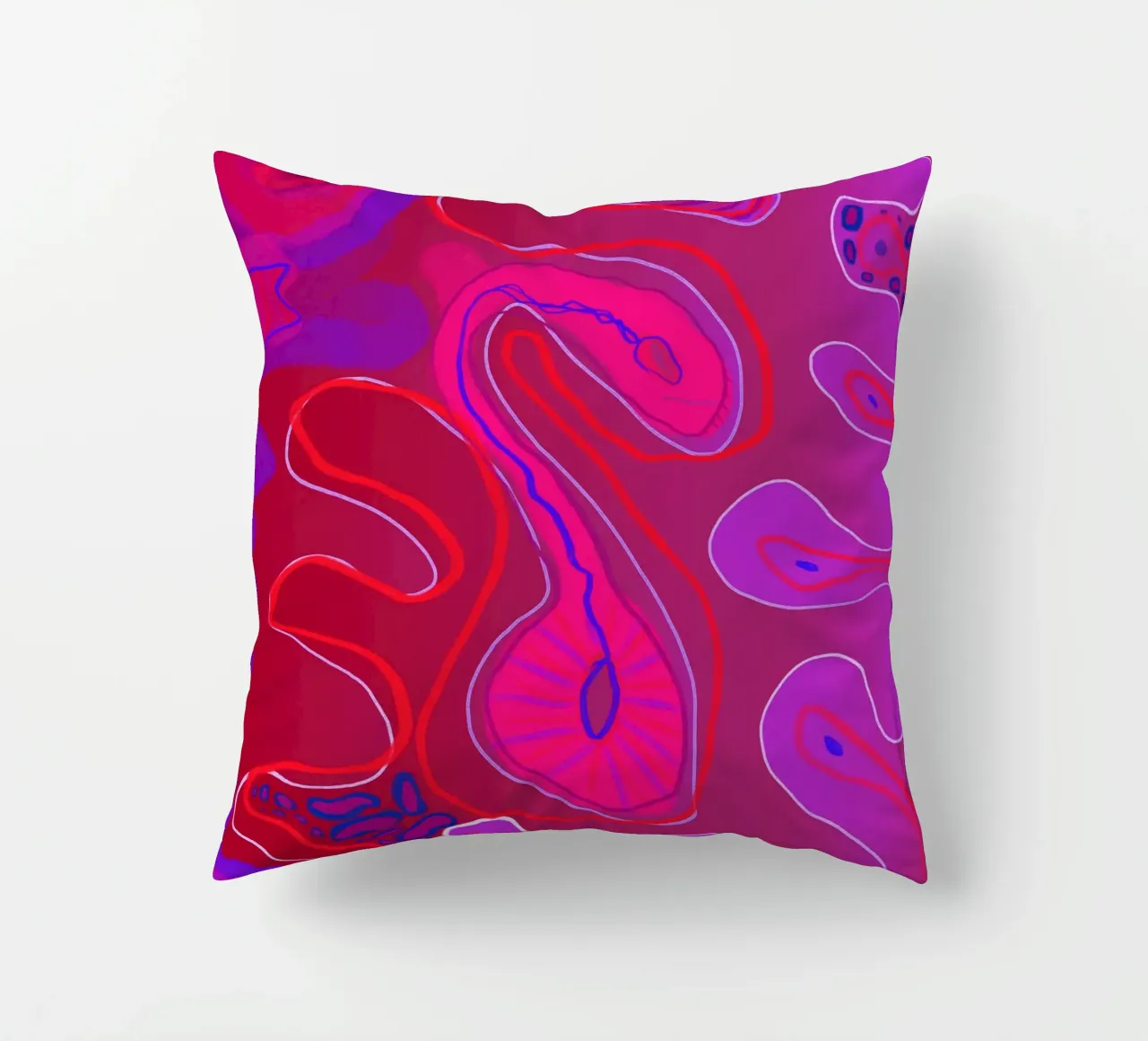 Uncontained Femininity cuscino da Femlouise.illustrations