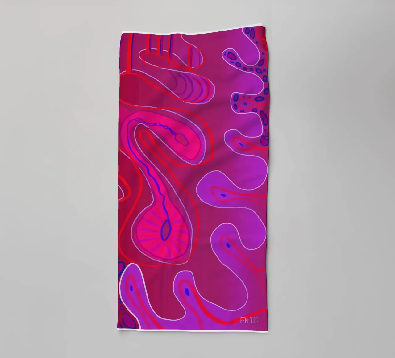 Uncontained Femininity asciugamano da bagno da Femlouise.illustrations
