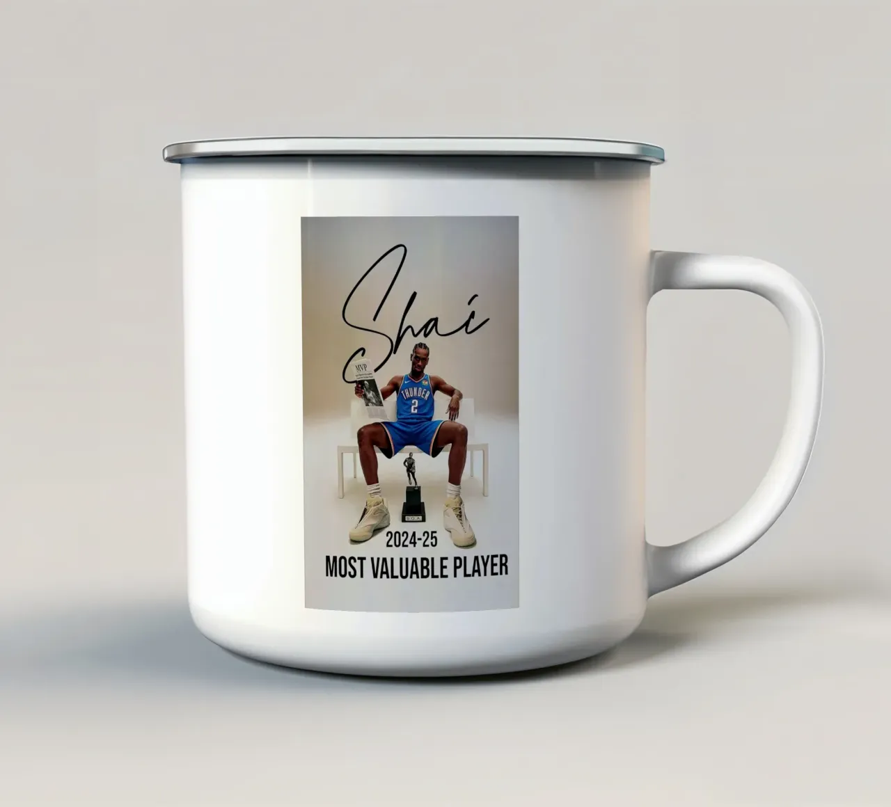 Shai Gilgeous-Alexander MVP tazza in smalto da willtahuyshop