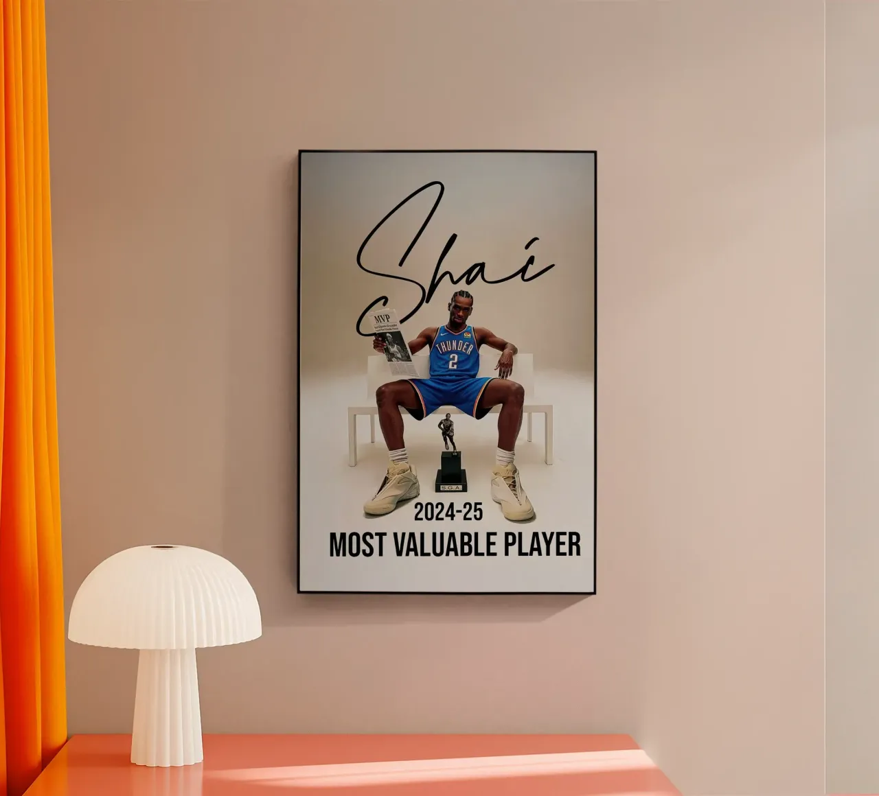 Shai Gilgeous-Alexander MVP plexiglass da willtahuyshop