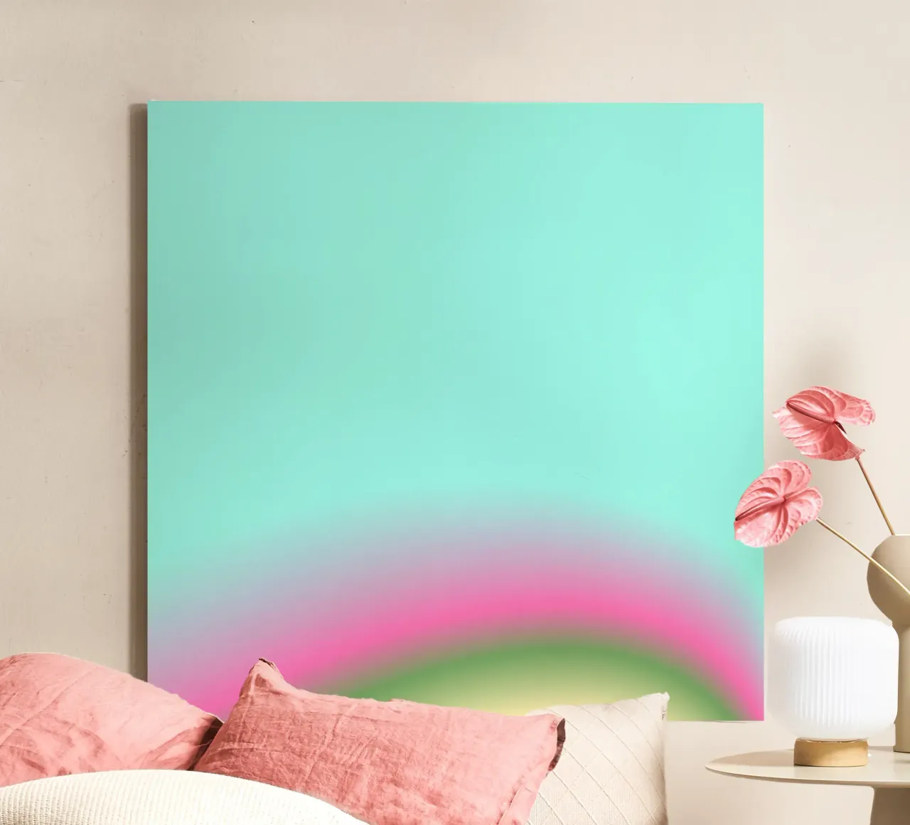 BRIDGE BETWEEN HEAVEN & EARTH canvas met Baklijst van ÂME LIBRE STUDIO
