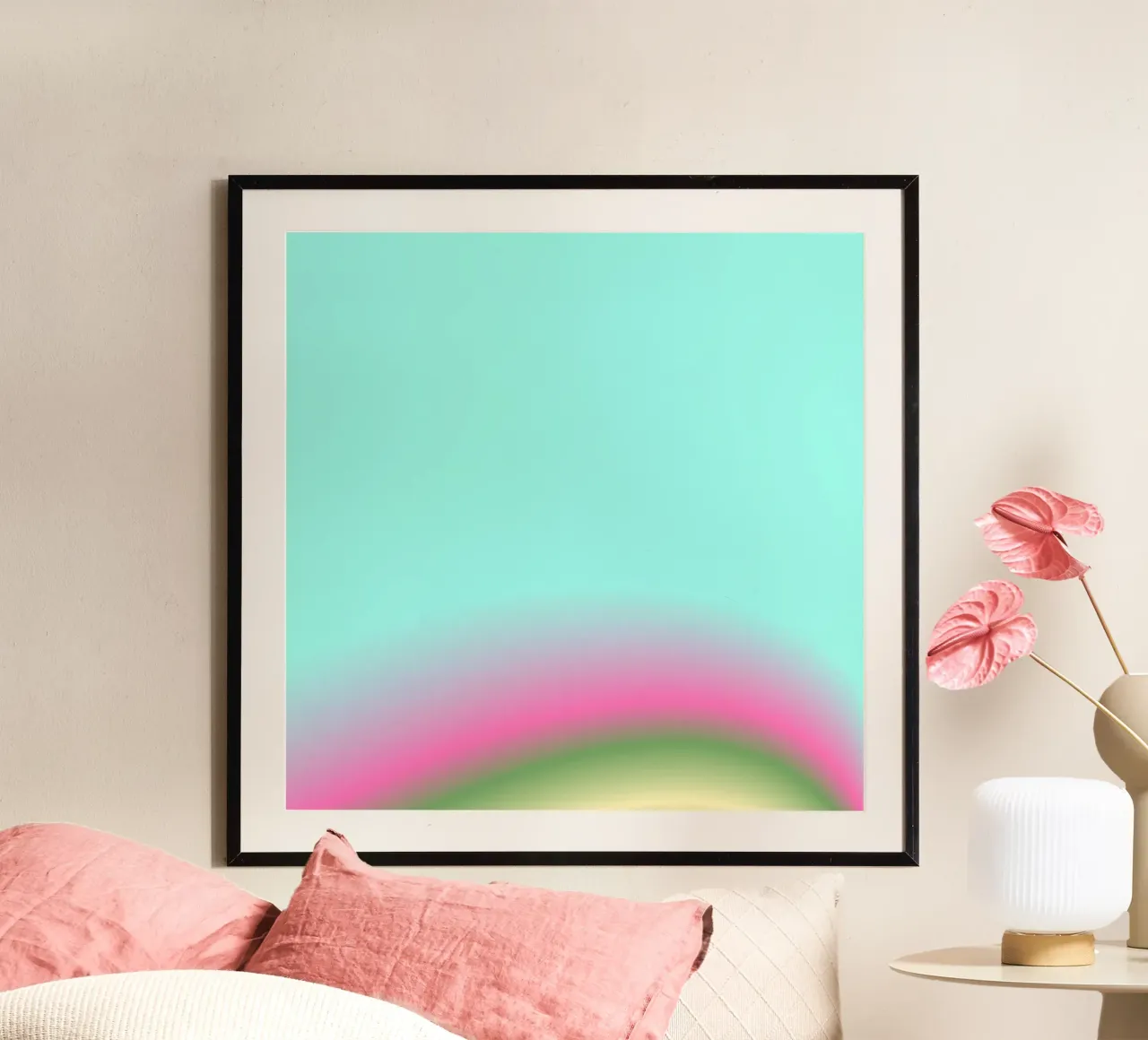 BRIDGE BETWEEN HEAVEN & EARTH poster con telaio in alluminio da ÂME LIBRE STUDIO