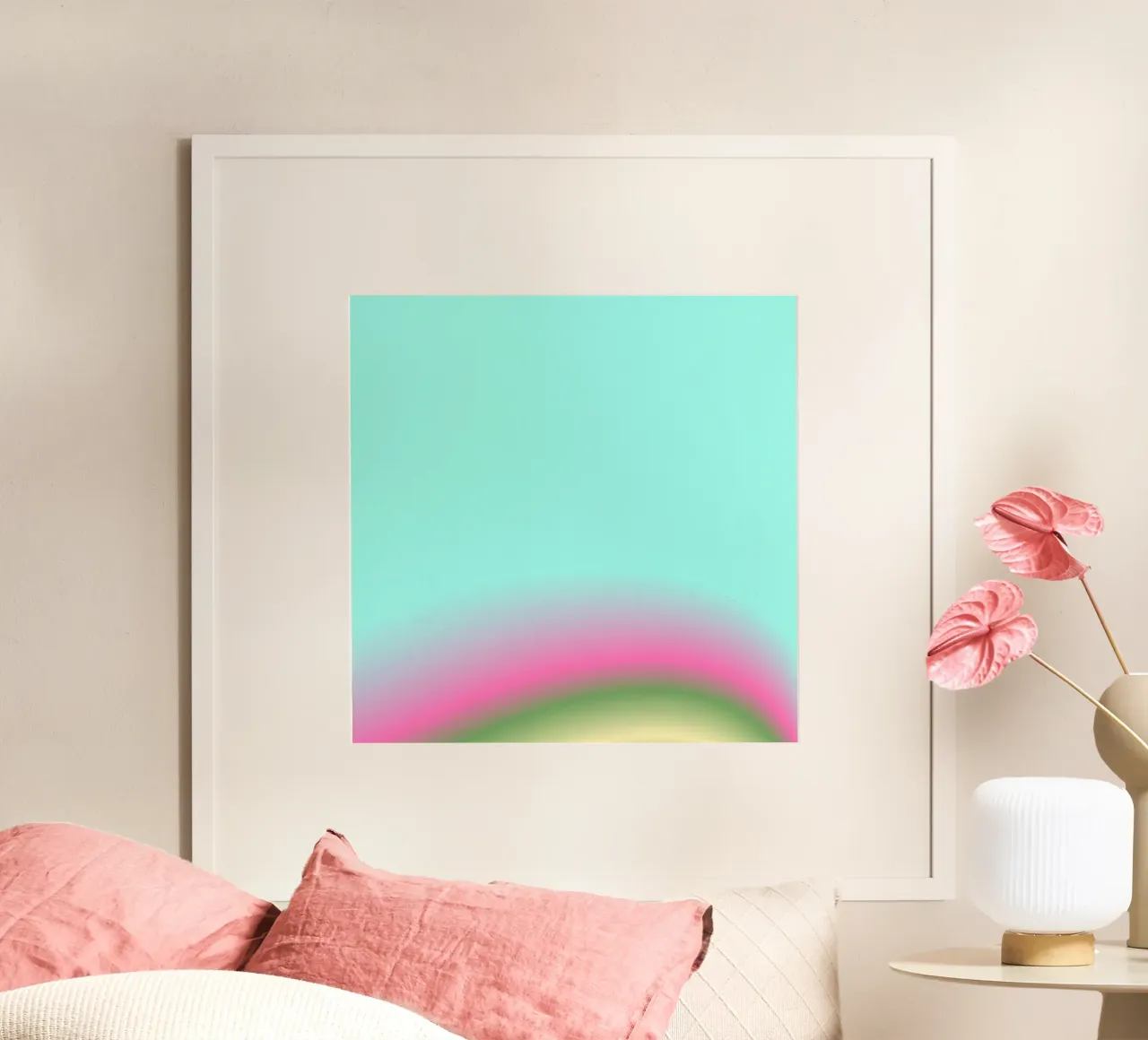 BRIDGE BETWEEN HEAVEN & EARTH poster con telaio in alluminio da ÂME LIBRE STUDIO