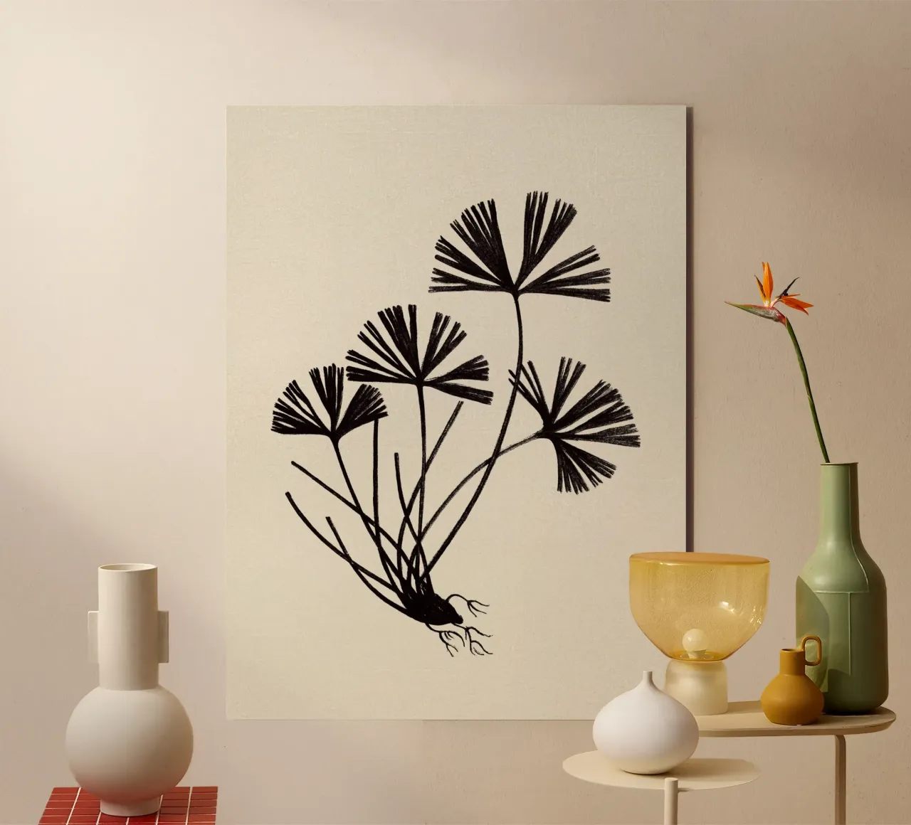 Ray Fern Sketch alluminio dibond da apoloprints