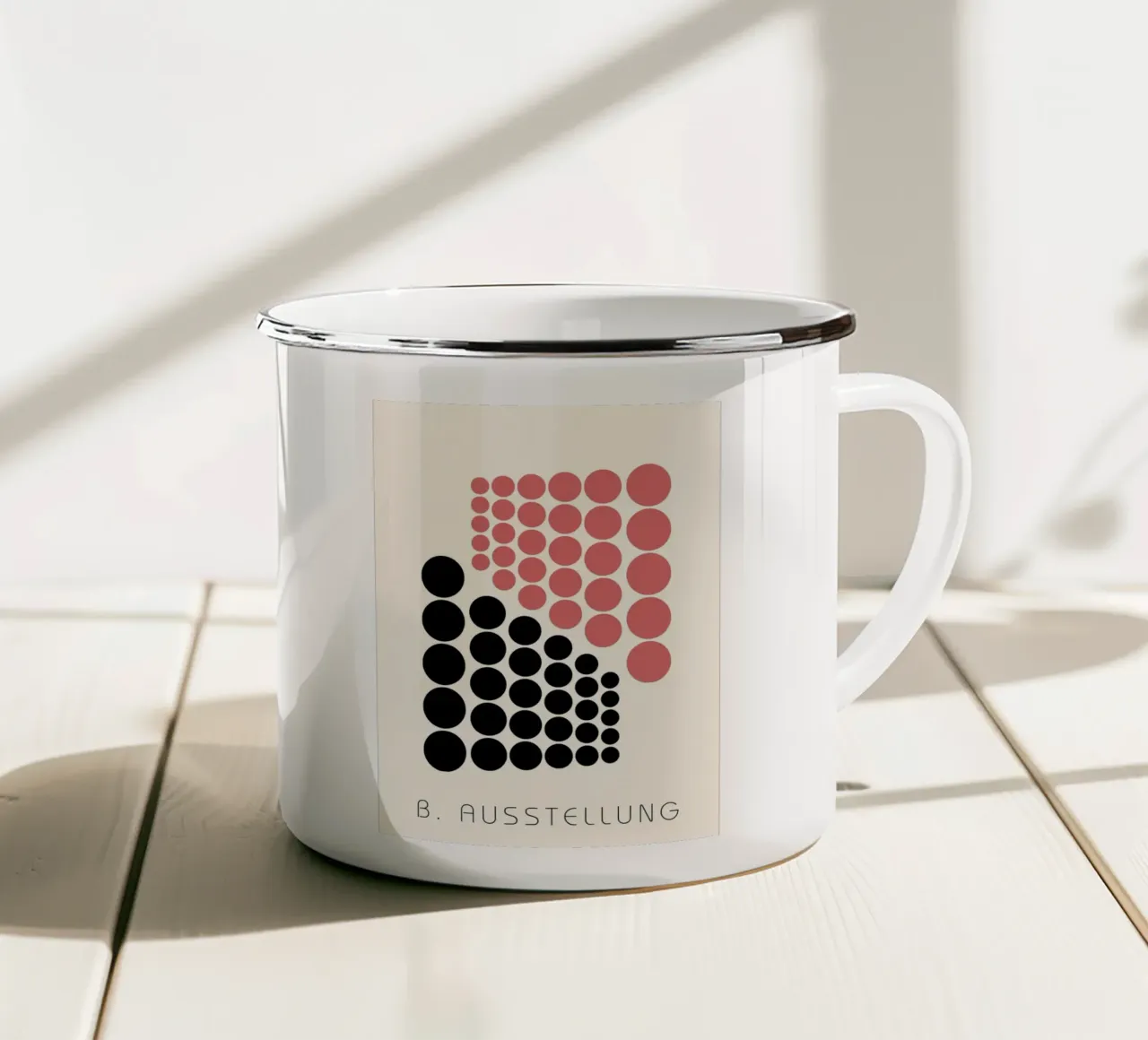 Arte geometrica - Design moderno e retrò tazza in smalto da Casa Calm