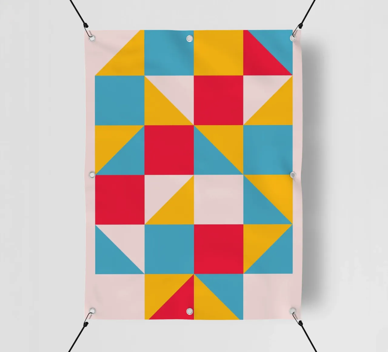 Modelli Bauhaus - Geometrici e colorati telo in pvc da Casa Calm