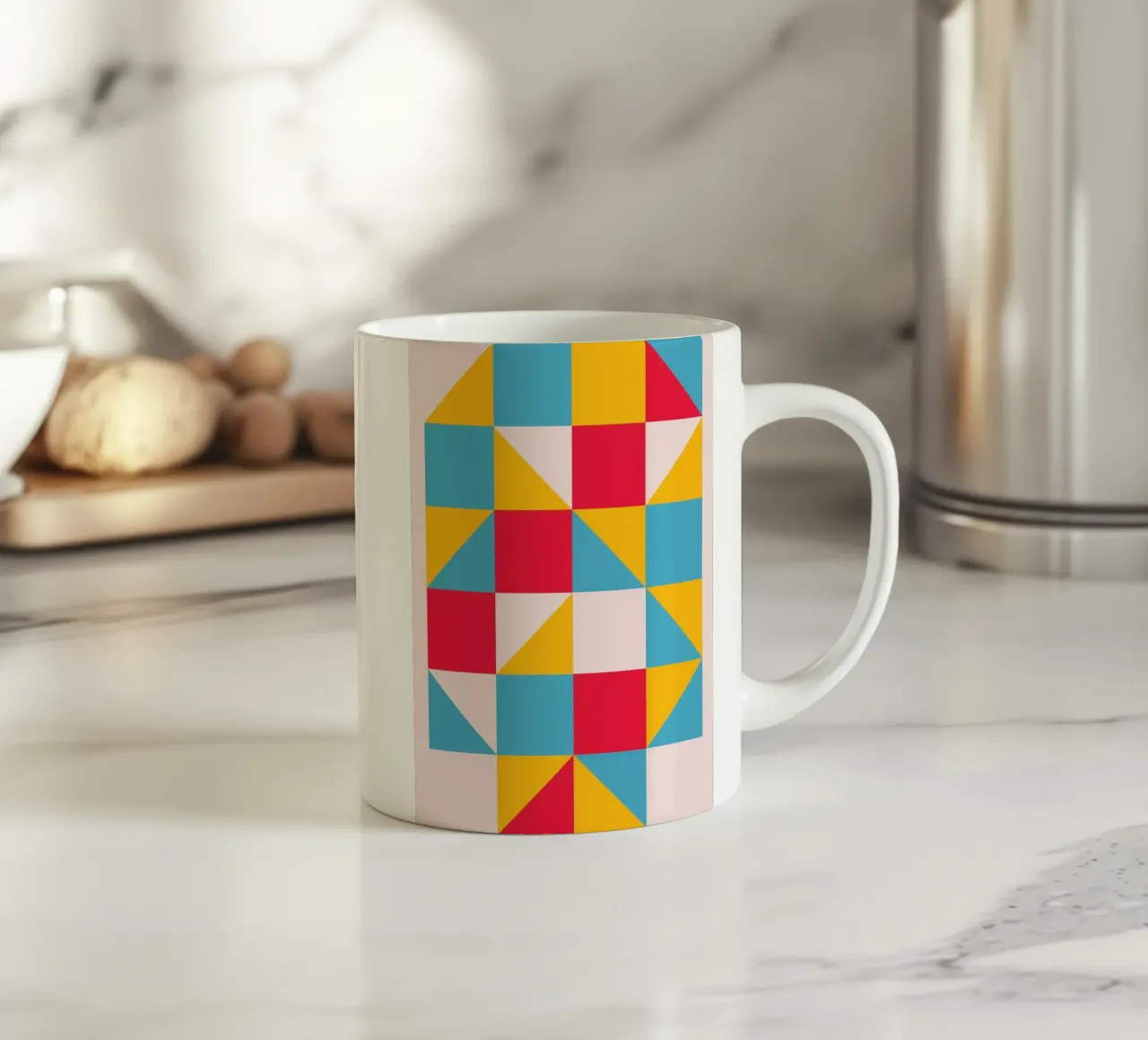 Modelli Bauhaus - Geometrici e colorati tazza in ceramica da Casa Calm