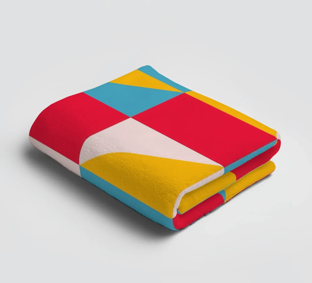 Bauhaus patterns - Geometric & colourful towel by Casa Calm