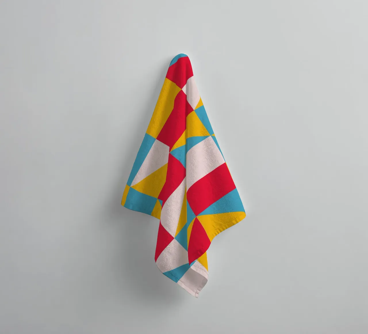 Bauhaus patterns - Geometric & colourful towel by Casa Calm