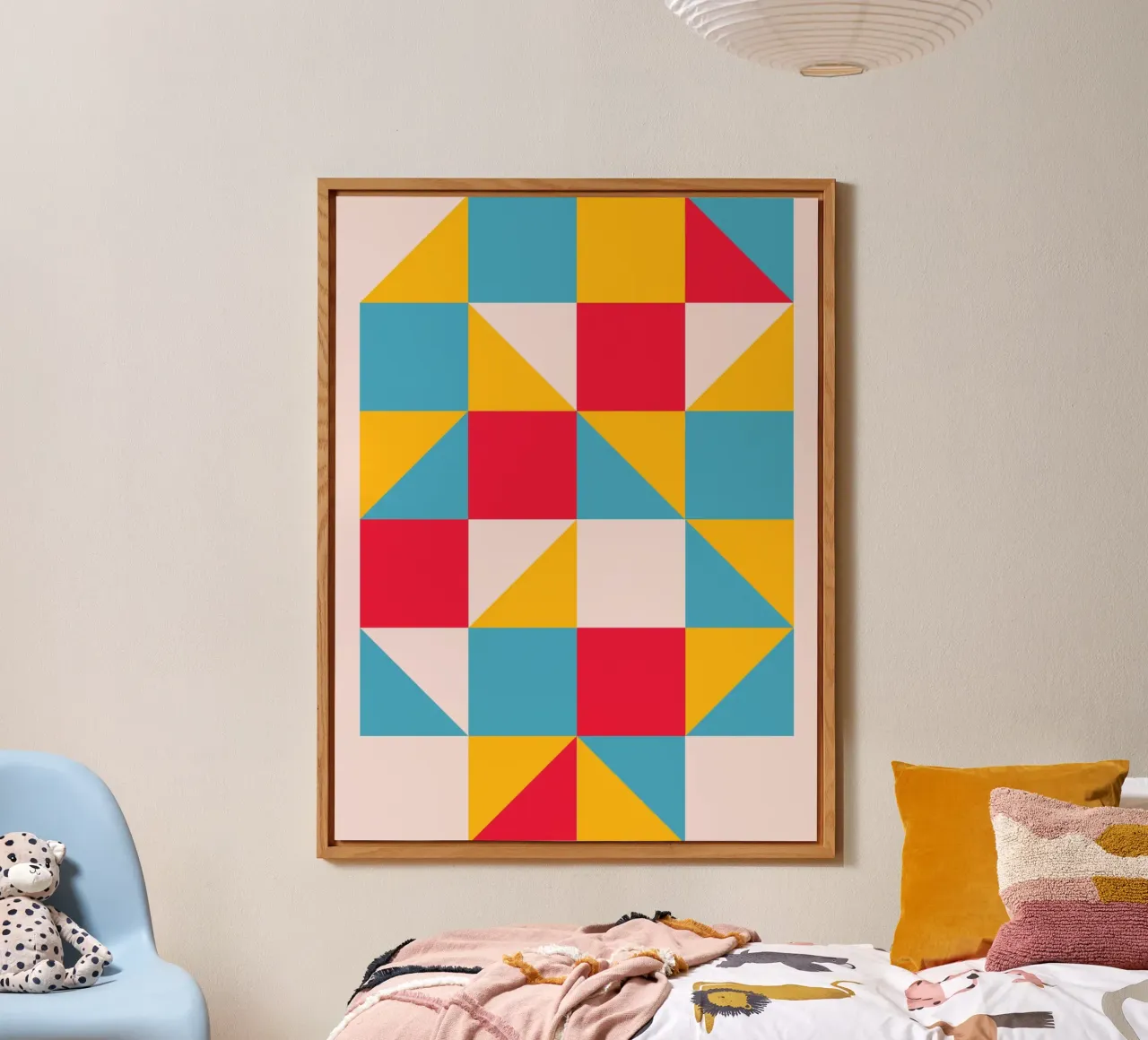 Modelli Bauhaus - Geometrici e colorati alluminio dibond da Casa Calm