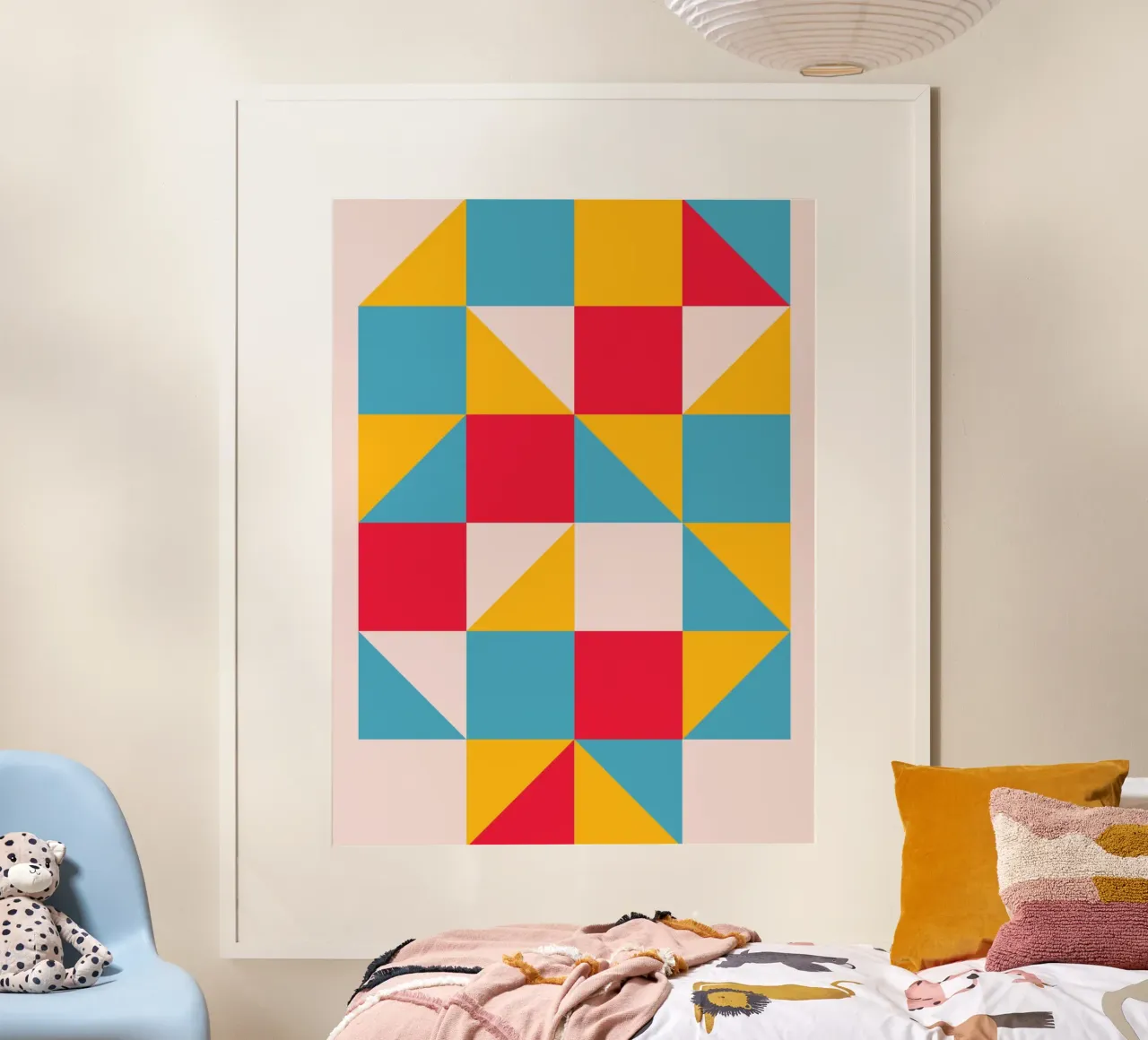 Modelli Bauhaus - Geometrici e colorati carta hahnemühle da Casa Calm
