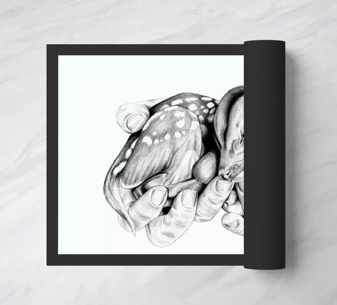 Fawn doormat by Libby Watkins