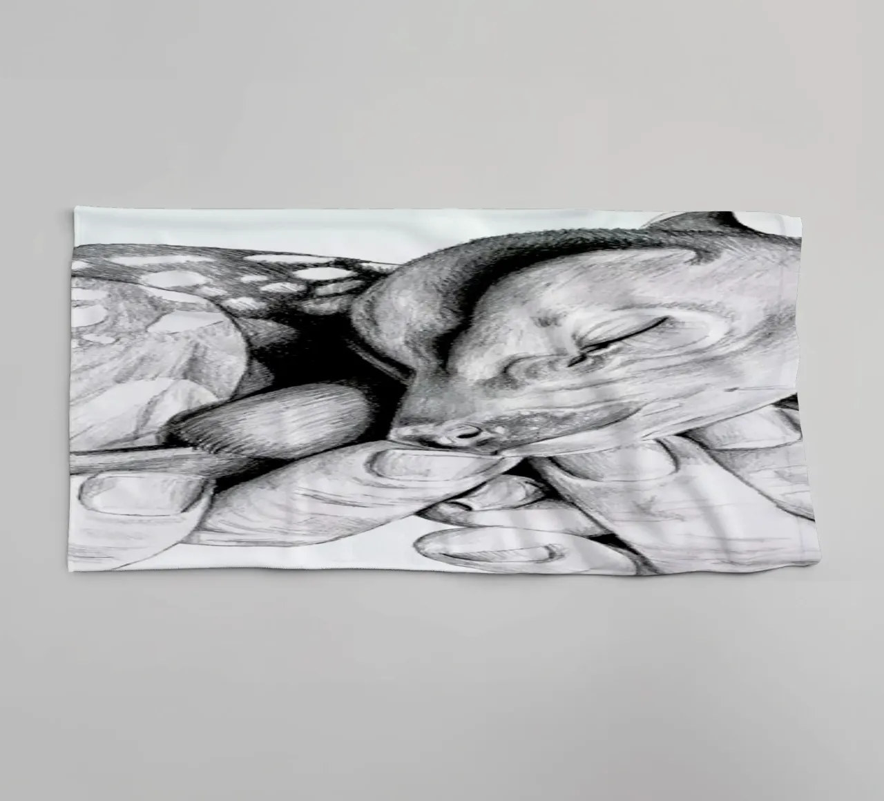 Fawn towel by Libby Watkins