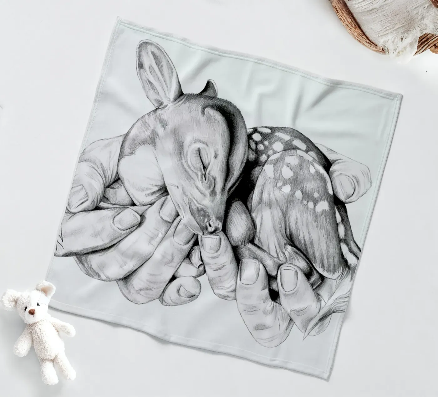 Fawn coperta in pile da Libby Watkins
