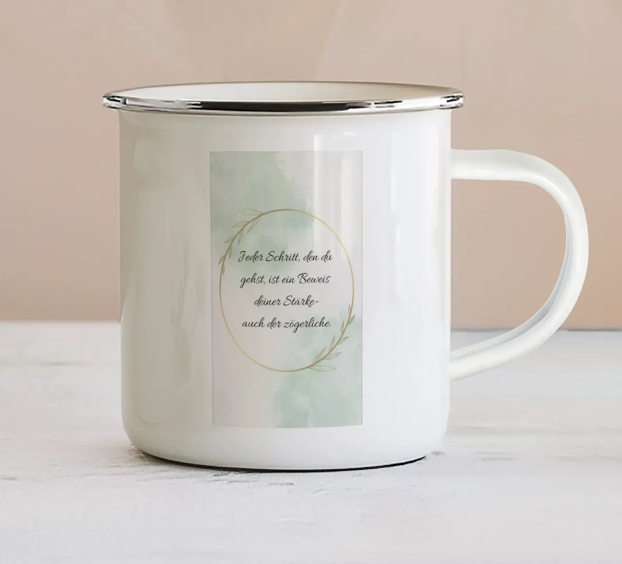 Jeder Schritt tazza in smalto da AESTHETIC VIBES by Isabel