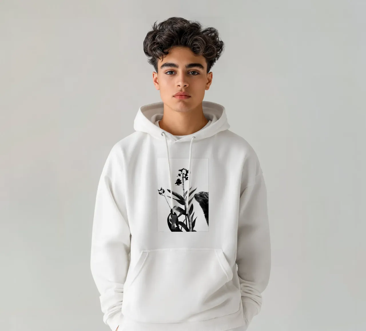 Sensitive hoodie by rafael campezato