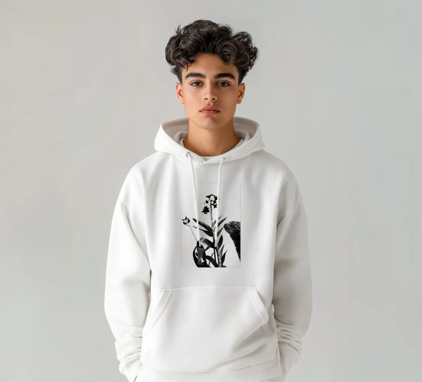 Sensitive hoodie by rafael campezato