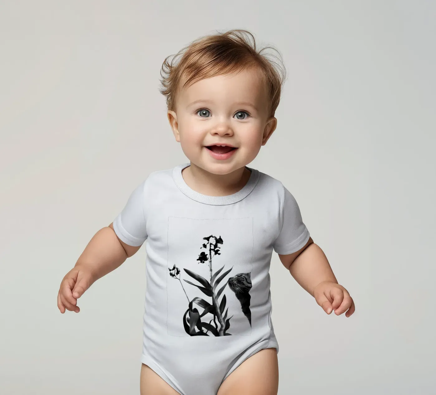 Sensibile body neonato maniche corte da rafael campezato