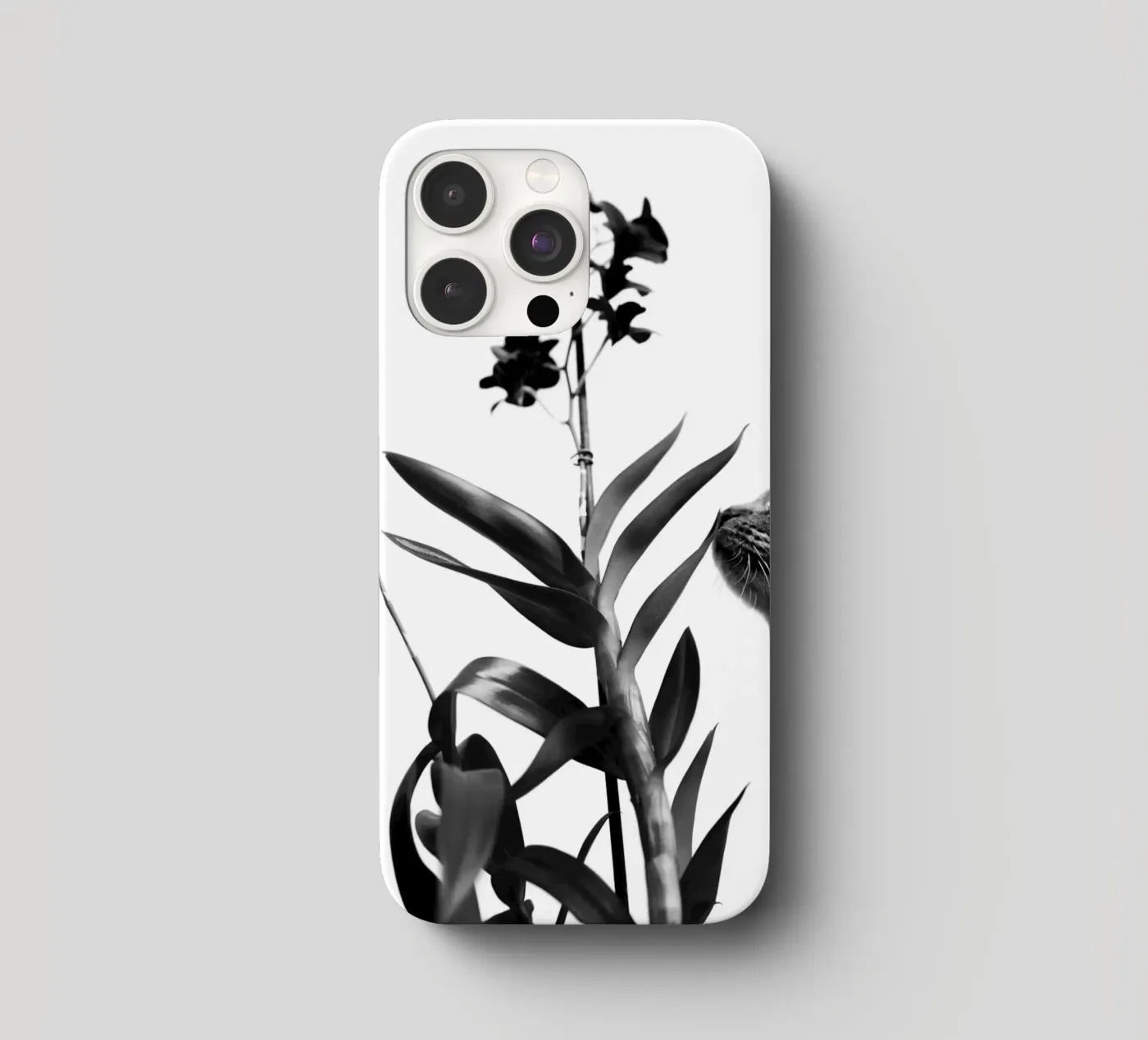 Sensitive iphone case by rafael campezato - black and white