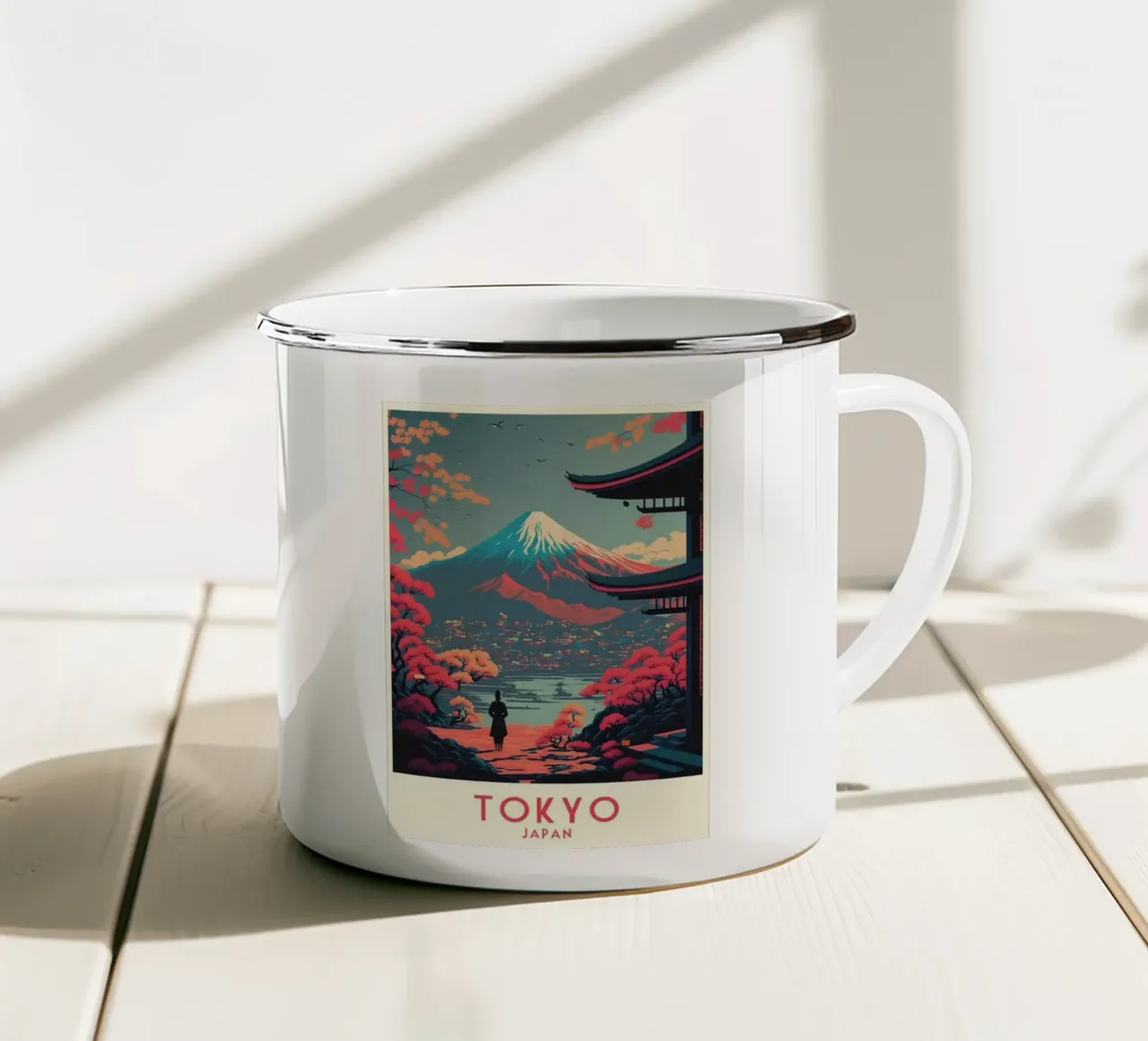 Viaggio a Tokyo tazza in smalto da jeffrey shop