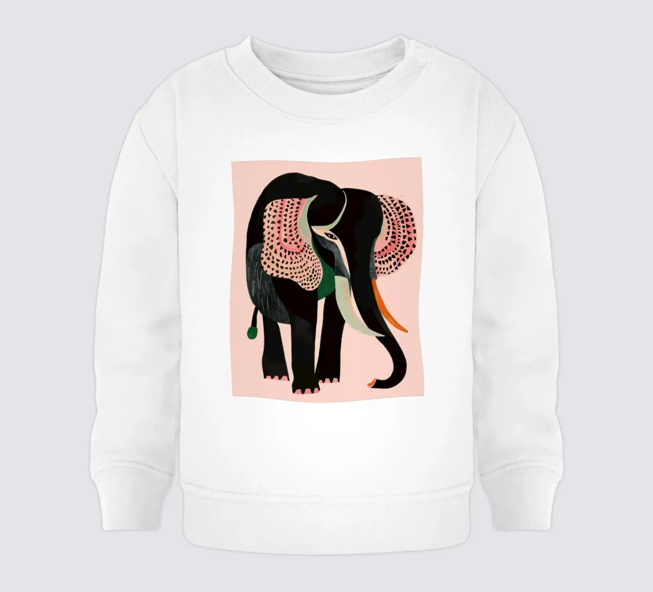Elefante astratto felpa neonato da ArtsySesta