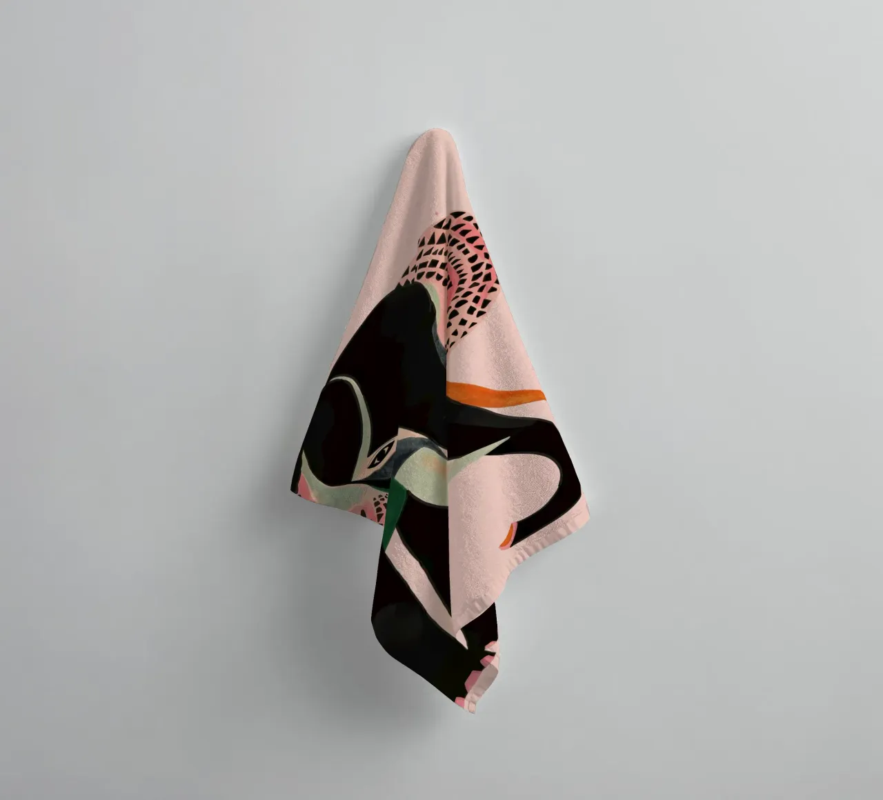 Abstract Elephant towel by ArtsySesta