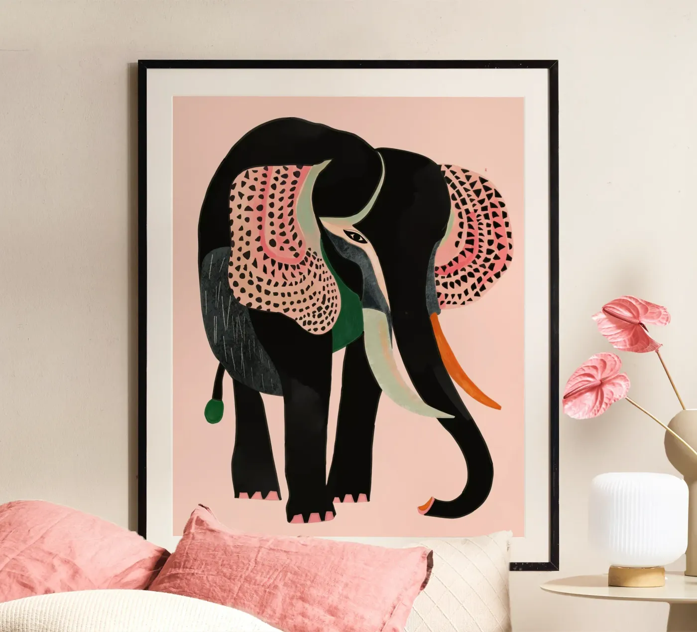 Abstract Elephant poster by ArtsySesta