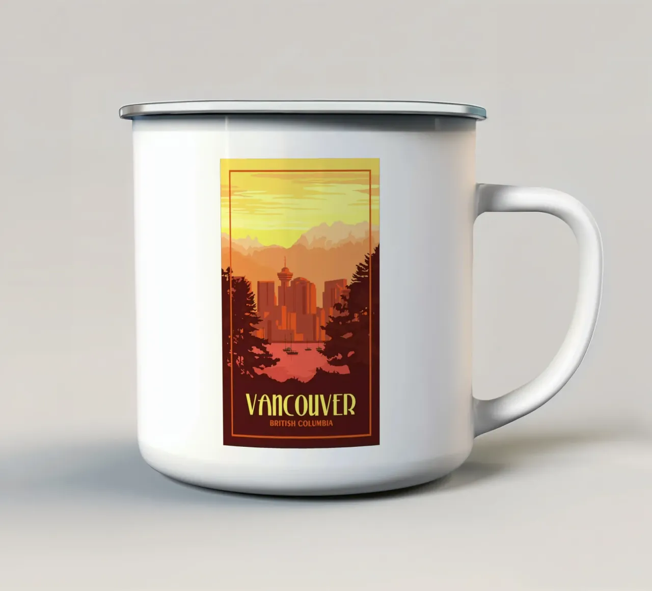 Vancouver BC tazza in smalto da jeffrey shop