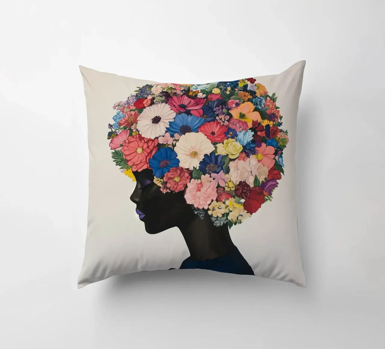 Fiori femminili Freschezza cuscino da Carinaprint