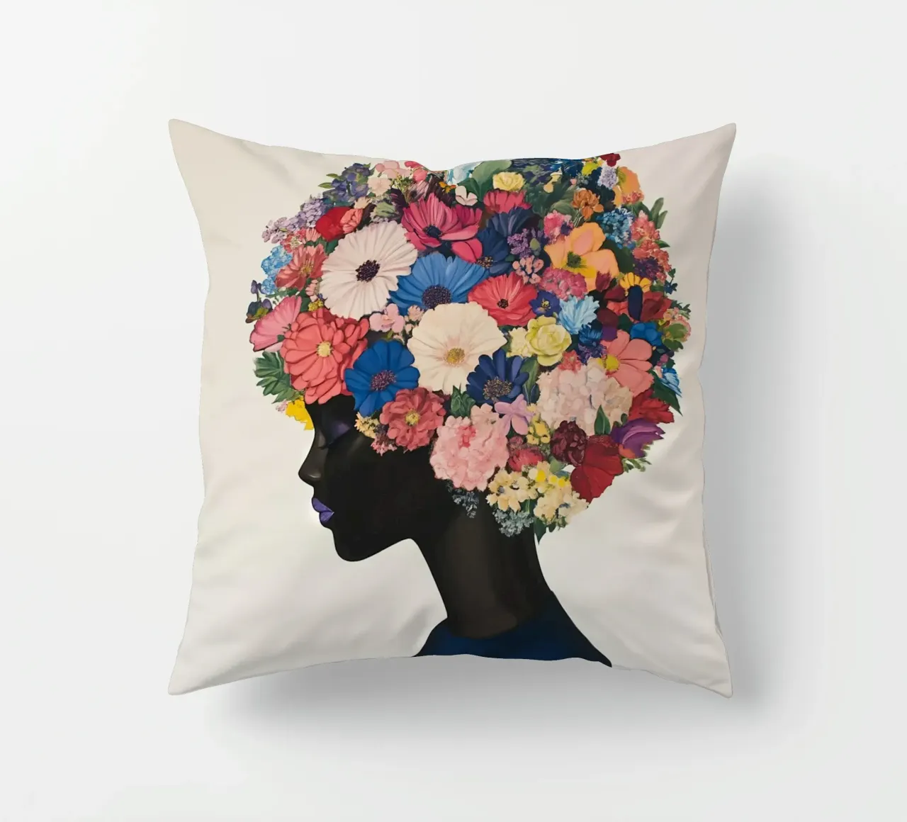 Fiori femminili Freschezza cuscino da Carinaprint